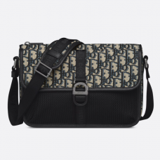 Dior 8 Bag With Strap Beige and Black Dior Oblique Jacquard