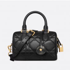 Dior Groove 20 Bag Black Macrocannage Calfskin