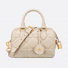 Dior Groove 20 Bag Dusty Ivory Macrocannage Calfskin