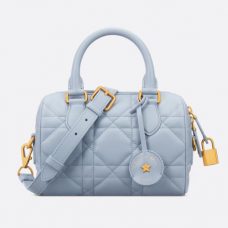 Dior Groove 20 Bag Pale Blue Macrocannage Calfskin