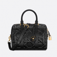 Dior Groove 25 Bag Black Graphic Cannage Calfskin