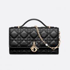 Dior My Dior Mini Bag Black Cannage Lambskin