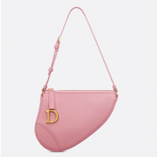 Dior Saddle Rodeo Pouch Melocoton Pink Goatskin